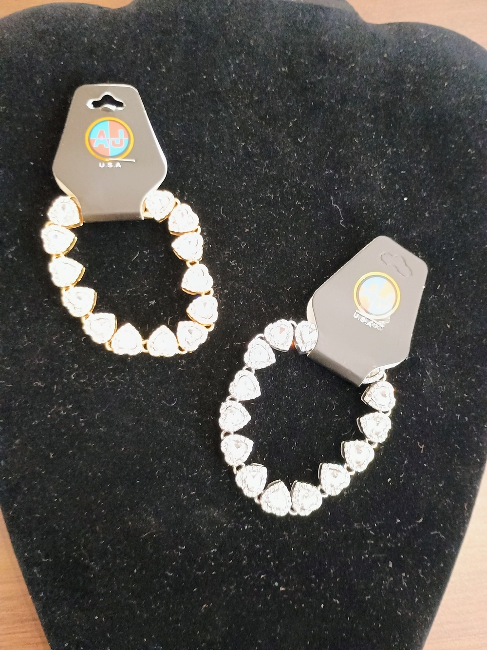 Gold and Silver Heart Crystal Bracelets - Women Jewelry Bracelets
